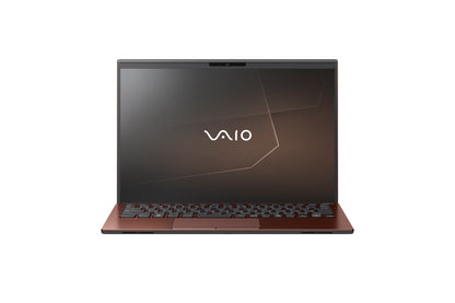 A sophisticated VAIO laptop with a sleek design, featuring the VAIO logo on the screen, perfect for productivity.