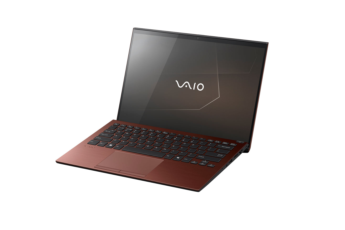 A sophisticated VAIO laptop with a sleek design, featuring the VAIO logo on the screen, perfect for productivity.