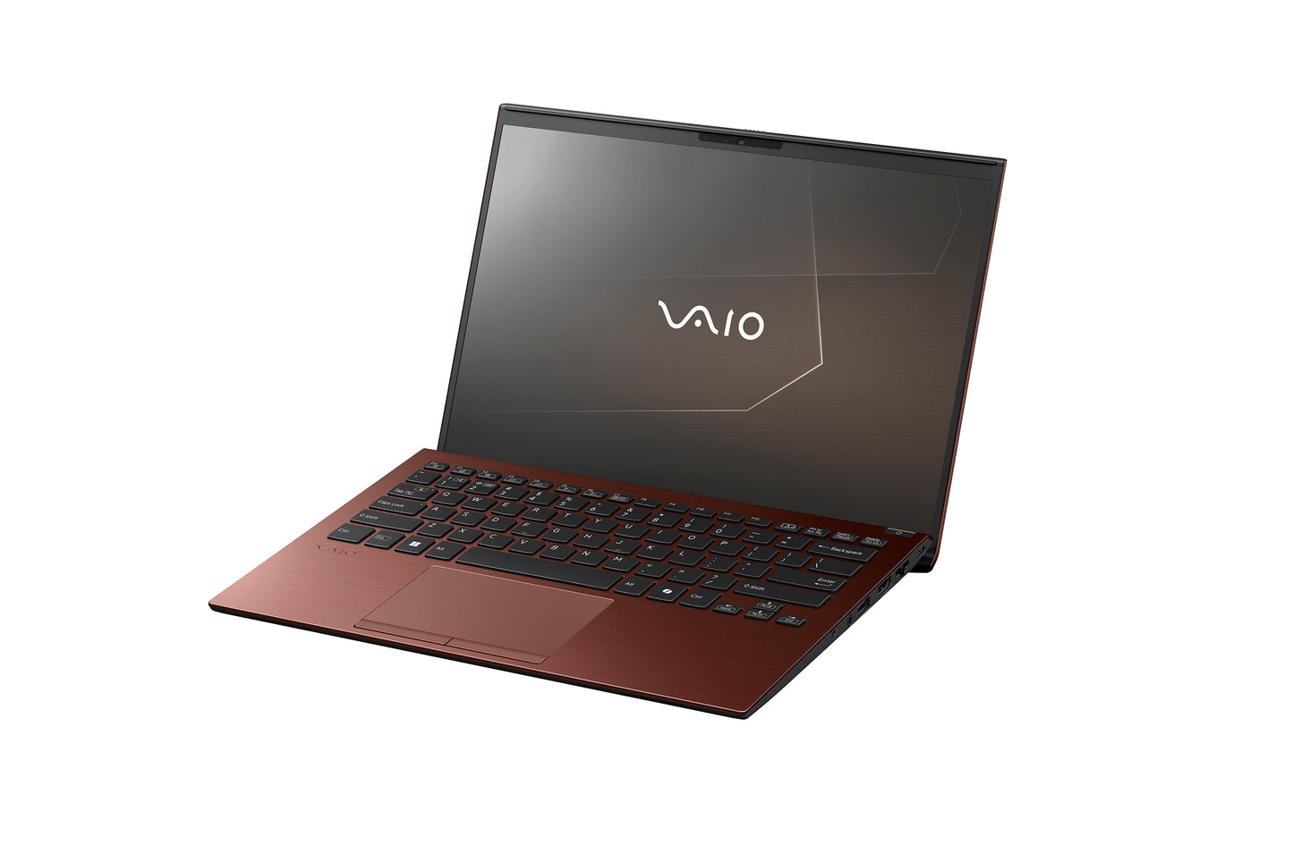 A sophisticated VAIO laptop with a sleek design, featuring the VAIO logo on the screen, perfect for productivity.